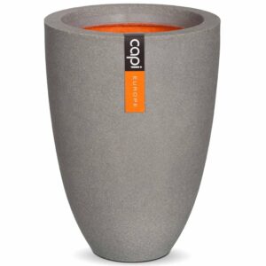424334 Capi Vase "Urban Smooth" Elegant Low 26x36 cm Grey KGR781