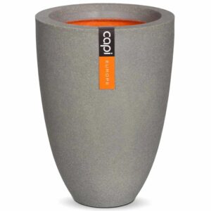 424335 Capi Vase "Urban Smooth" Elegant Low 36x47 cm Grey KGR782