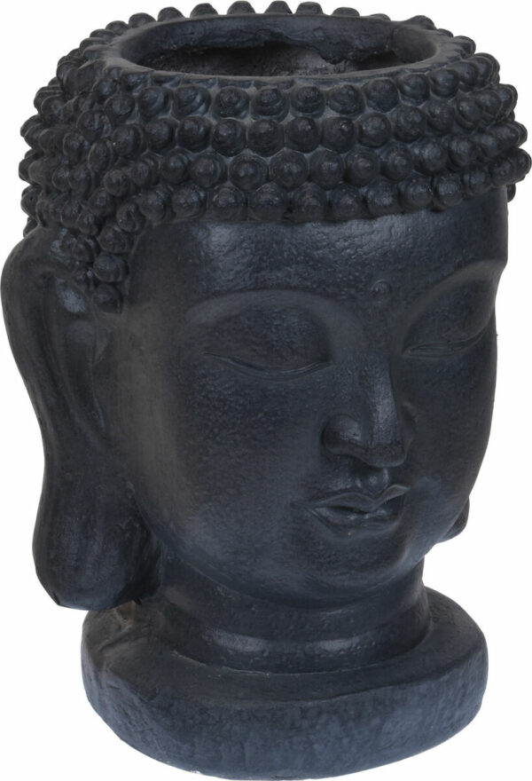 Buddha kukkaruukku 25x26x35 cm tummanharmaa