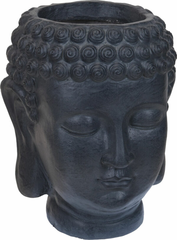 Buddha kukkaruukku 34x35x44 cm tummanharmaa